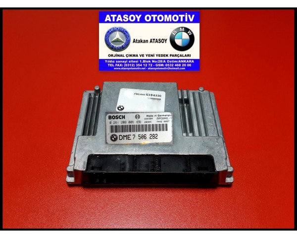 BMW E46 316İ MOTOR BEYNİ 0261209006 7506282 7526147 DME7506282 DME7526147 DME 7 506 282 DME 7 526 147 12147506282 12147526147 12147541713 ME9.2 EKB924 N40M1